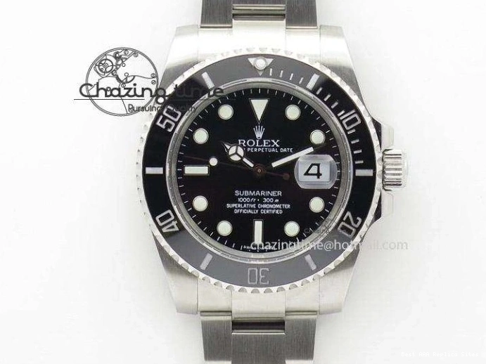 AAA Replica Watches 2989 No 904L 1:1 A Edition Black Bracelet Submariner on Best Date Ceramic Original SS ZZF 114060 1229
